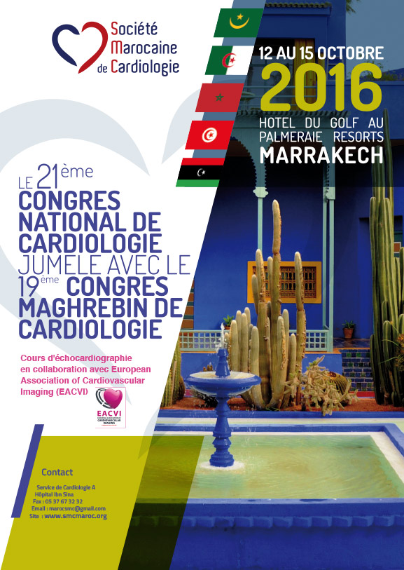 21e CONGRÈS NATIONAL SMC JUMELÉ AVEC LE 19e CONGRÈS MAGHREBIN DE CARDIOLOGIE