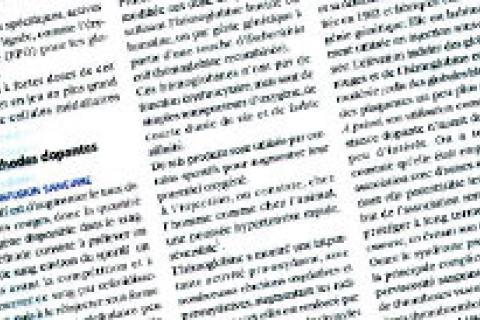 DOPAGE SANGUIN ET CONSÉQUENCES CARDIOVASCULAIRES