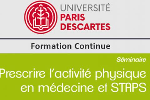  Séminaire : Prescrire l’activité physique en médecine et STAPS
