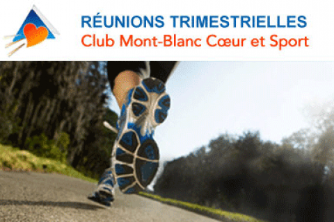  CLUB MONT BLANC : PROCHAINE RÉUNION TRIMESTRIELLE