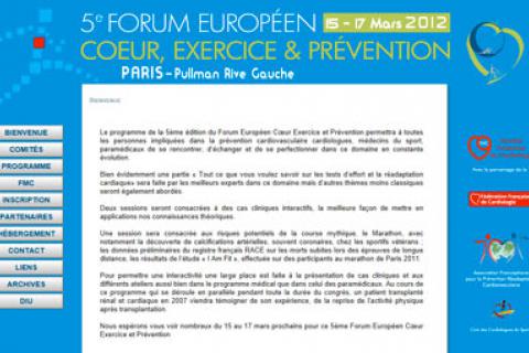  4e FORUM EUROPEEN "Coeur, exercice et prévention"